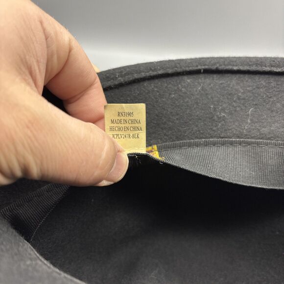 Scala Collezione Cloche Hat Womens One Size Wool Black Horsebit Trim - Picture 7 of 10